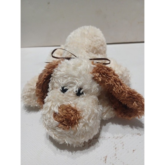 Tesco Cream & Brown Floppy Dog  Floppy Stuffed Animal Plush Toy United Kingdom - Picture 2 of 7